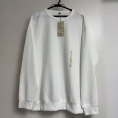 無印　乾きやすいワッフルクルーネック長袖Tシャツ　Lサイズ　カワシマタカヒロ