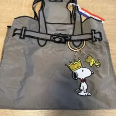 新品　ラクゼット　スヌーピー　グレーS