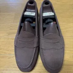 Hawkins スエード ブラウン ローファー