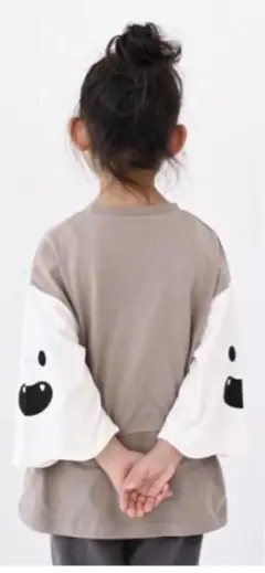 ニコフラート おばけTシャツ ブラウン