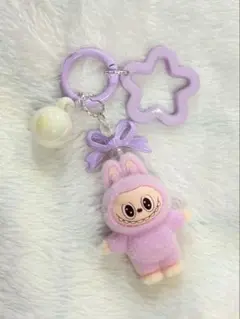 ラブブ♡キーホルダー♡お星さまパープル