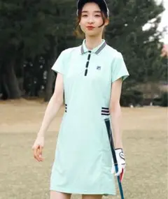 【新品タグ付】FILA フィラ ゴルフ ワンピース　ゴルフウエア　ミント　L