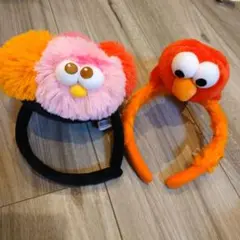 即日発送　ユニバ モッピー カチューシャ　エルモ カチューシャ 2個セット