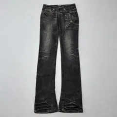 archive grunge flare black denim Y2K 平成