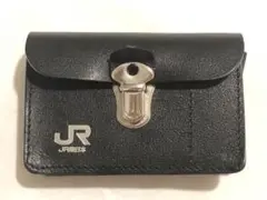 JR東日本　車掌用　ブラックレザー コインケース