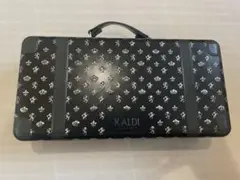 2025 KALDI トランク缶　黒×シルバー