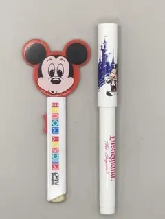 ディズニー ミッキーマウス ペン・消しゴム　90年代頃　ジャンク品