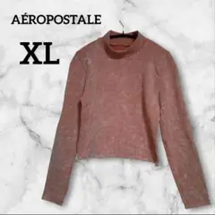 AÉROPOSTALE 【XL】ハイネック長袖Tシャツ ピンク