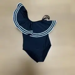 子供用水着　フリル付き黒水着 120サイズ