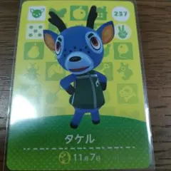 あつまれどうぶつの森　amiiboカード　タケル