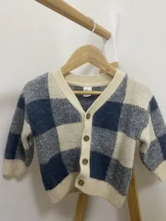 H&M baby kids チェック カーディガン