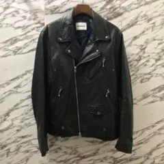 美品 monkeytime 羊革 本革 ダブル ライダースジャケット M