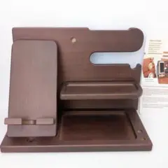 スマホスタンド 木製 プレゼント スマホ置き ペン立て