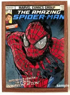 スパイダーマンSPIDERMANポスターフレーム付き壁掛けMARVEL⑪