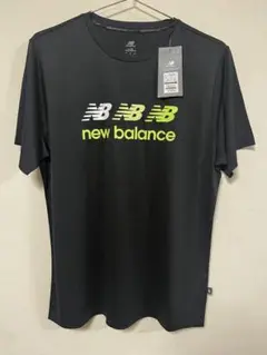 ニューバランス トリプルロゴ Tシャツ 半袖Tシャツ ランニング ブラック XL