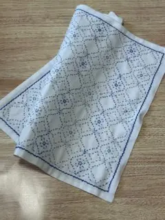 刺し子ふきん　完成品　モザイク