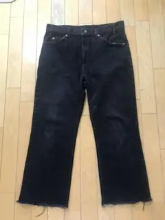 LIVI'S 517 後染めブラック　カットオフ