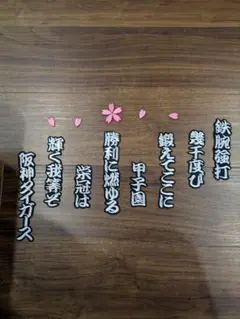 阪神タイガース　六甲おろし　ワッペン