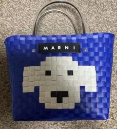 マルニ MARNI かごバッグ 犬イヌ ブラウン ドッグ MARNI MARKET ANIMAL BASKET | Marni