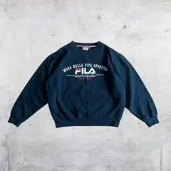 00's vintage FILA トレーナー Mサイズ 黒 アーカイブ y2k