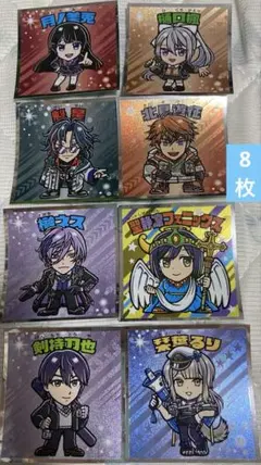 ロッテ にじさんじマンチョコ シール 8枚 グリーンハウス 食玩