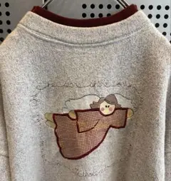 古着　ヴィンテージ　sweat スウェット　トレーナー　ビックサイズ　刺繍