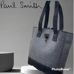 Paul Smith ポールスミス トートバッグ ブラック×グレー