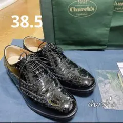 Church’s チャーチ エナメル レースアップ シューズ 38.5
