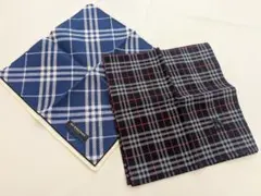 BURBERRY チェック柄ハンカチ 2枚セット