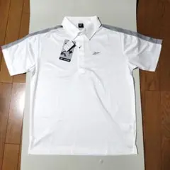 【未使用訳あり】Reebok 吸汗速乾ポロシャツ ホワイト/グレー　M