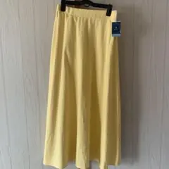 フレアロングスカート　黄色