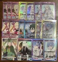 ユニオンアリーナ リゼロ SR ベアトリス エミリア レムまとめ 17枚