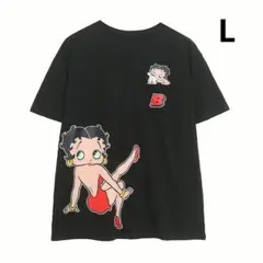 公式 ベティ ブープ Betty Boop 半袖 Tシャツ ブラック L