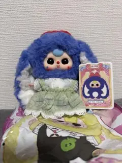 Babythree 2代目 マカロン 垂れ耳 うさぎ 青色⟡.·*.