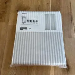 IKEA BYMOTT ストライプ レースカーテン 2枚入り