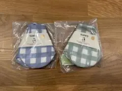 Konny チェック柄スタイ 2枚セット
