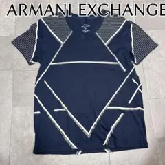 アルマーニ　エクスチェンジ　ARMANI EXCHANGE Tシャツ 半袖　紺