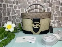COACH コーチ シグネチャー ポーチ型 ショルダーバック