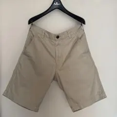 MHL ベージュ麻混ショートパンツ
