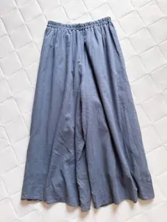 美品❤︎シフォン　ギャザーロングワイドパンツ