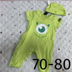 ベビードール マイク モンスターズインク ロンパース 帽子セット