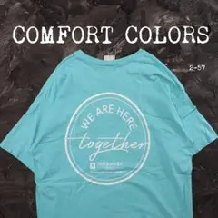 COMFORT COLORS Tシャツ 企業ロゴ　メッセージ　XL
