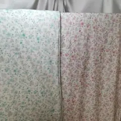 韓ドラ☆ベットメイクセット　小花柄ミントグリーン・シングル