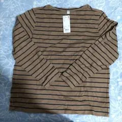 ユニクロ　ボーダーボートネックT　Tシャツ長袖　ＸL