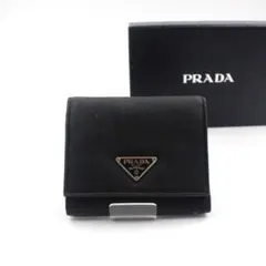 ⭐︎良品⭐︎ PRADA ミニ財布 三角プレート ナイロン 折り財布