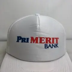 【US買付】キャップ　メッシュ　トラッカーキャップ　PRI MERIT ホワイト