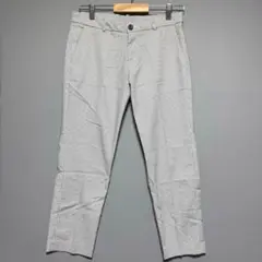 ユニクロ/美品/チェック柄 スラックス レディース\足首/オフィスカジュアル