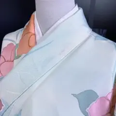 【春】12868n 着物 小紋 花文様