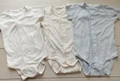 【3着セット】ベビーロンパース　ベビー下着　肌着　70
