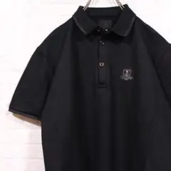 Roen スカル エンブレム ロゴ ポロシャツ ロエン ブラック M 半袖